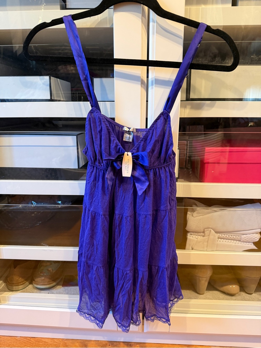 Victoria's Secret Purple Strappy Babydoll Chemise